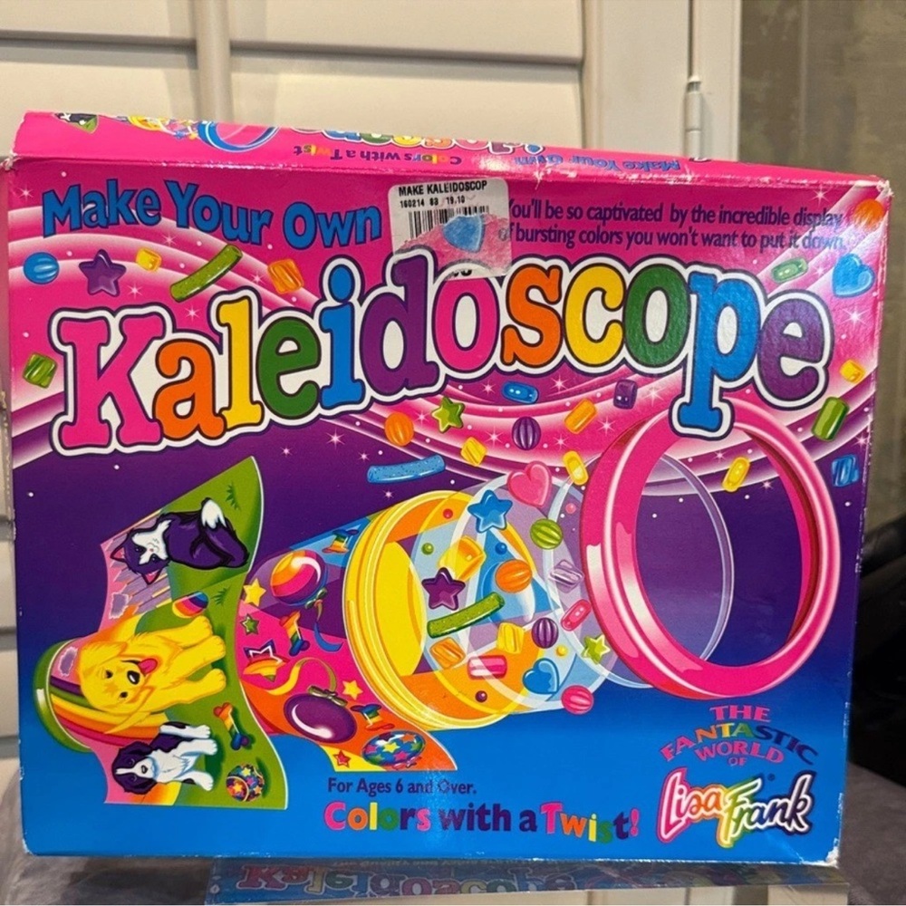Vintage Lisa ‎ Frank Colorful Kaleidoscope Kit - Pink, Blue, Yellow